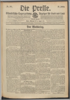 Die Presse 1914, Jg. 32, Nr. 193 Zweites Blatt