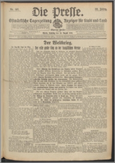Die Presse 1914, Jg. 32, Nr. 197 Zweites Blatt