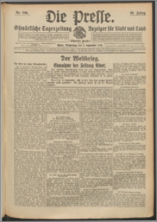 Die Presse 1914, Jg. 32, Nr. 206 Zweites Blatt