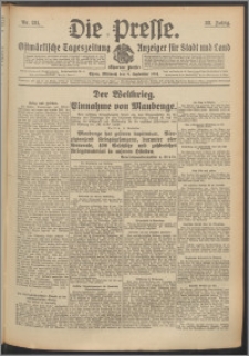 Die Presse 1914, Jg. 32, Nr. 211 Zweites Blatt