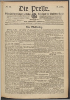 Die Presse 1914, Jg. 32, Nr. 212 Zweites Blatt