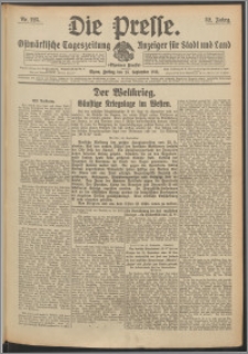 Die Presse 1914, Jg. 32, Nr. 225 Zweites Blatt