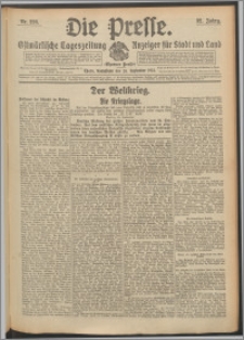 Die Presse 1914, Jg. 32, Nr. 226 Zweites Blatt