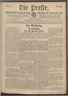 Die Presse 1914, Jg. 32, Nr. 227 Zweites Blatt, Drittes Blatt