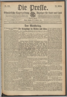 Die Presse 1914, Jg. 32, Nr. 233 Zweites Blatt, Drittes Blatt