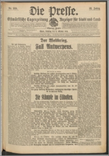 Die Presse 1914, Jg. 32, Nr. 239 Zweites Blatt, Drittes Blatt