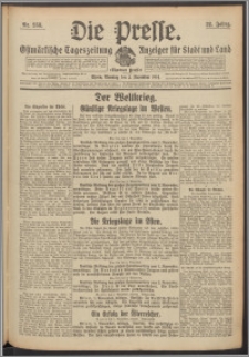 Die Presse 1914, Jg. 32, Nr. 258 Zweites Blatt