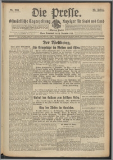 Die Presse 1914, Jg. 32, Nr. 268 Zweites Blatt