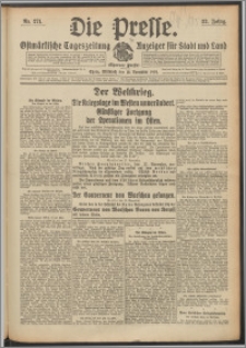 Die Presse 1914, Jg. 32, Nr. 271 Zweites Blatt