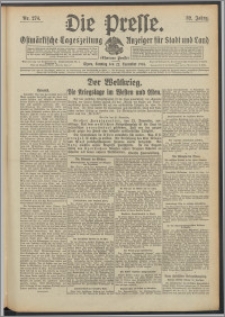 Die Presse 1914, Jg. 32, Nr. 274 Zweites Blatt, Drittes Blatt