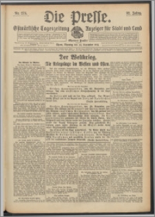 Die Presse 1914, Jg. 32, Nr. 275 Zweites Blatt
