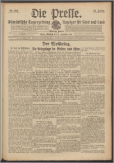 Die Presse 1914, Jg. 32, Nr. 294 Zweites Blatt