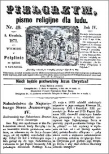 Pielgrzym, pismo religijne dla ludu 1872 nr 49