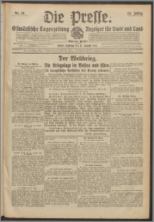 Die Presse 1915, Jg. 33, Nr. 14 Zweites Blatt, Drittes Blatt
