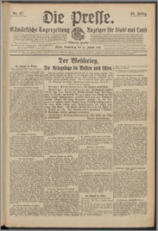 Die Presse 1915, Jg. 33, Nr. 17 Zweites Blatt