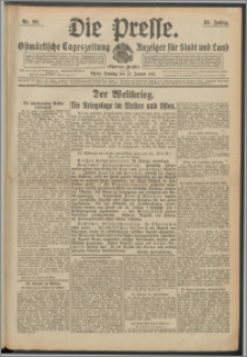 Die Presse 1915, Jg. 33, Nr. 20 Zweites Blatt, Drittes Blatt
