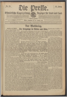Die Presse 1915, Jg. 33, Nr. 25 Zweites Blatt