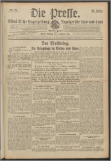 Die Presse 1915, Jg. 33, Nr. 27 Zweites Blatt