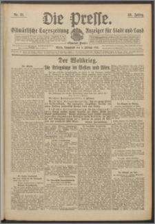 Die Presse 1915, Jg. 33, Nr. 31 Zweites Blatt