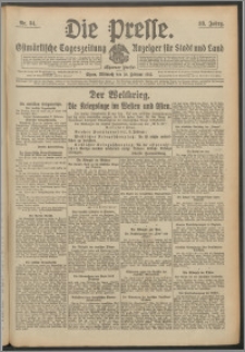 Die Presse 1915, Jg. 33, Nr. 34 Zweites Blatt