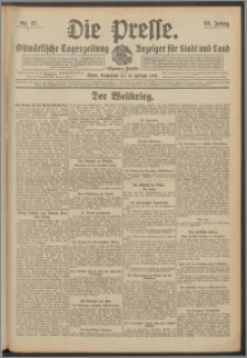 Die Presse 1915, Jg. 33, Nr. 37 Zweites Blatt