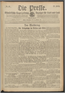 Die Presse 1915, Jg. 33, Nr. 43 Zweites Blatt