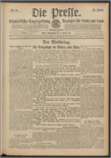 Die Presse 1915, Jg. 33, Nr. 81 Zweites Blatt