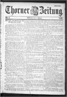 Thorner Zeitung 1896, Nr. 1 Zweites Blatt
