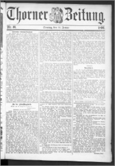 Thorner Zeitung 1896, Nr. 10 Zweites Blatt