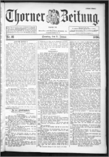 Thorner Zeitung 1896, Nr. 16 Erstes Blatt
