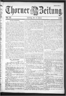 Thorner Zeitung 1896, Nr. 22 Zweites Blatt