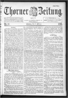 Thorner Zeitung 1896, Nr. 34 Erstes Blatt