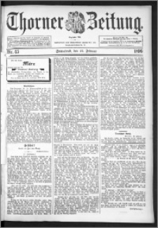 Thorner Zeitung 1896, Nr. 45