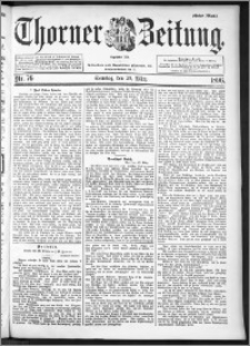 Thorner Zeitung 1896, Nr. 76 Erstes Blatt