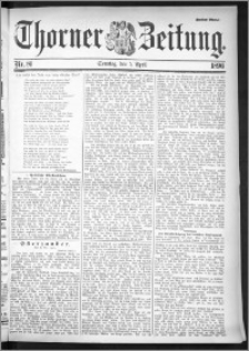 Thorner Zeitung 1896, Nr. 81 Zweites Blatt