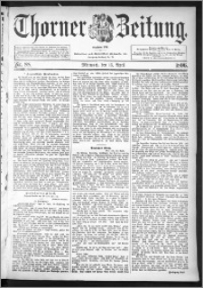Thorner Zeitung 1896, Nr. 88