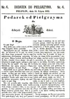 Pielgrzym, pismo religijne dla ludu 1872, dodatek nr 4