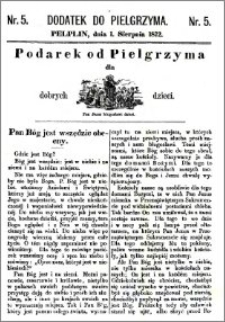 Pielgrzym, pismo religijne dla ludu 1872, dodatek nr 5