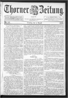 Thorner Zeitung 1896, Nr. 181