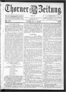 Thorner Zeitung 1896, Nr. 187