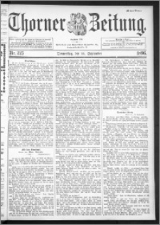 Thorner Zeitung 1896, Nr. 225 Erstes Blatt