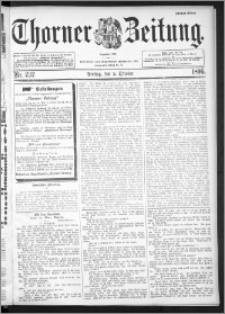 Thorner Zeitung 1896, Nr. 232 Erstes Blatt