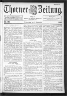 Thorner Zeitung 1896, Nr. 261 Erstes Blatt