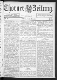 Thorner Zeitung 1896, Nr. 272 Erstes Blatt