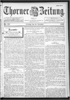 Thorner Zeitung 1896, Nr. 281 Erstes Blatt