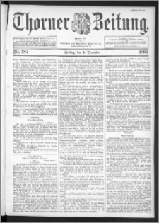 Thorner Zeitung 1896, Nr. 285 Erstes Blatt