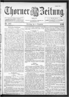 Thorner Zeitung 1896, Nr. 287 Erstes Blatt