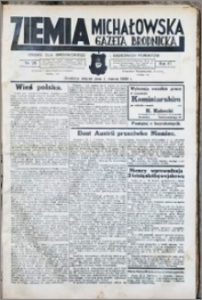 Ziemia Michałowska (Gazeta Brodnicka), R.1938, Nr 25