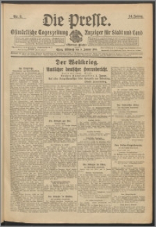 Die Presse 1916, Jg. 34, Nr. 3 Zweites Blatt