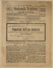 Orędownik Urzędowy Powiatu Świeckiego, 1928, Nr 1